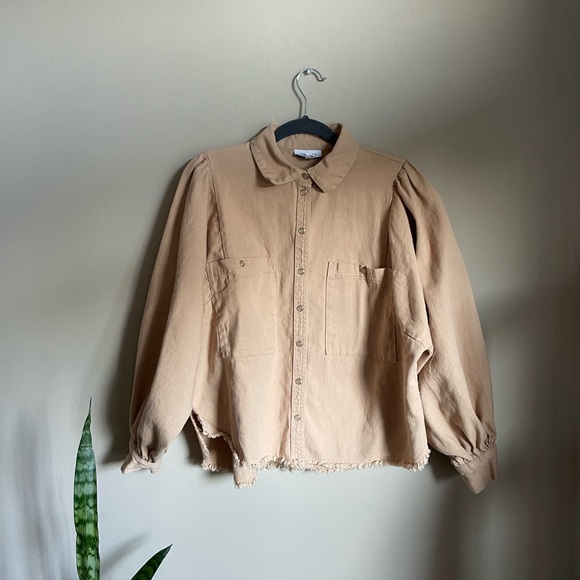 Topshop Jackets & Blazers - Topshop Fringe shirt jacket, perfect for fall